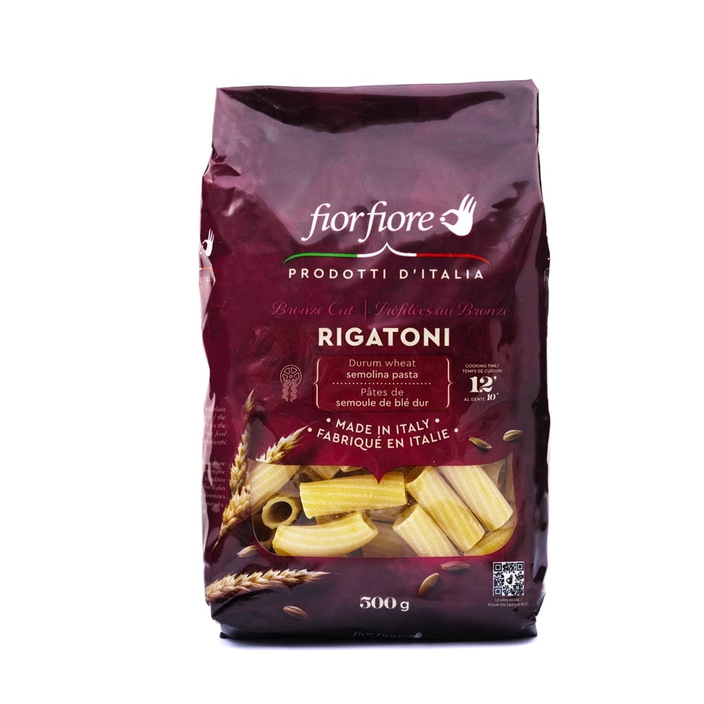 Fiorfiore Trafilés au bronze 12.5 % de Protéines Pâtes Rigatoni