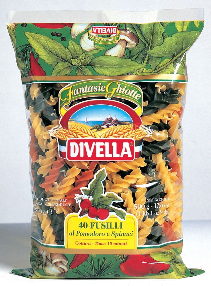Divella Pâtes Italiennes Fusilli Tricolore