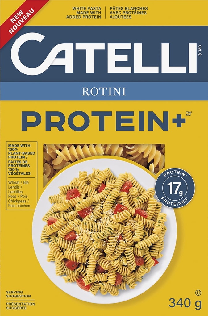 Pâtes Rotini Catelli Protéines+
