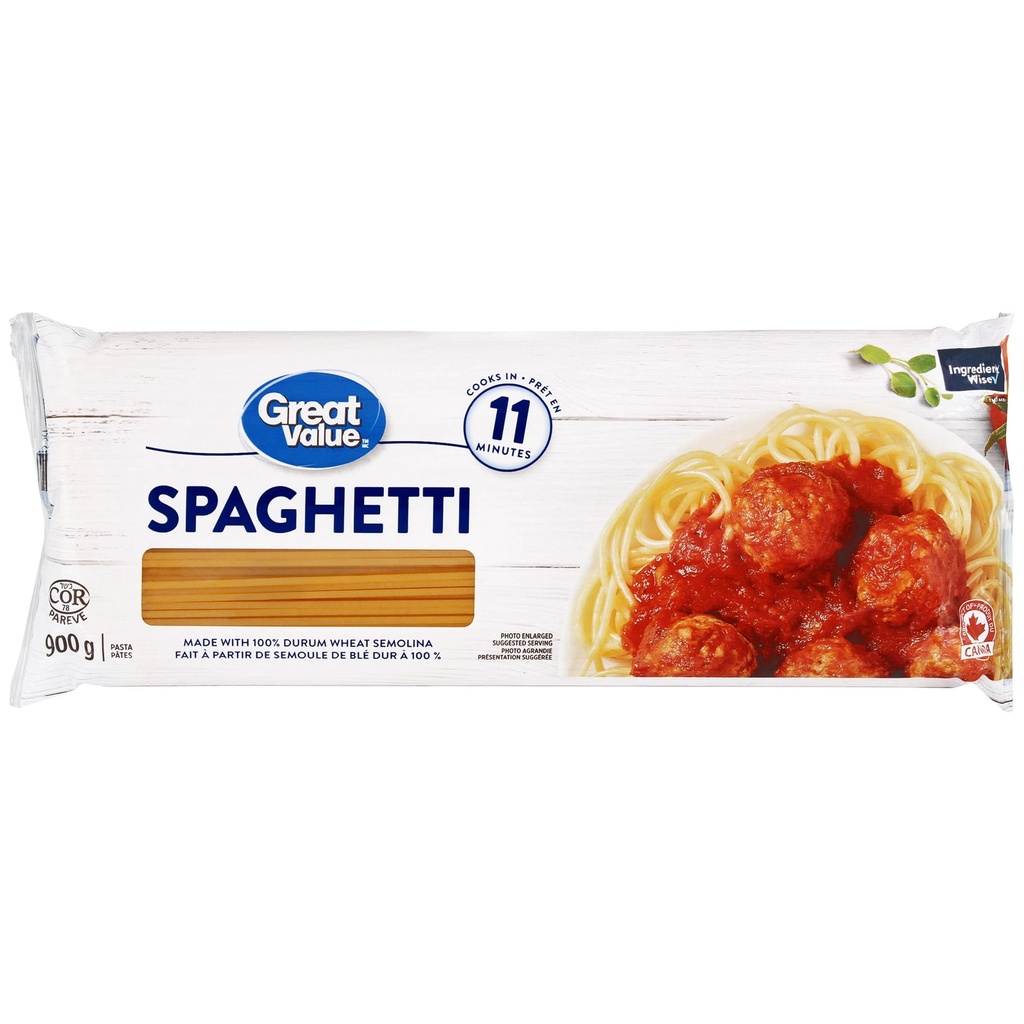 Pâtes spaghetti Great Value