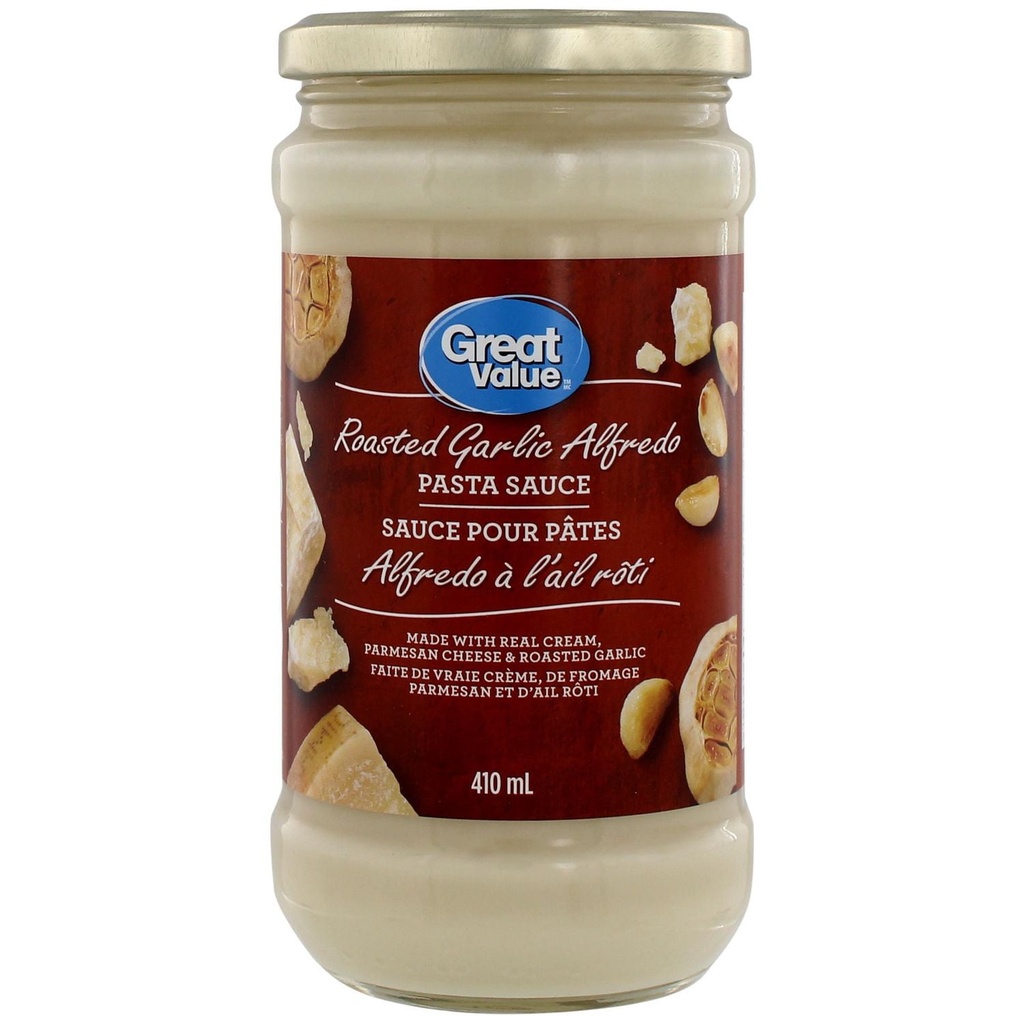 Great Value Sauce pour Pâtes Alfredo à l'Ail Rôti