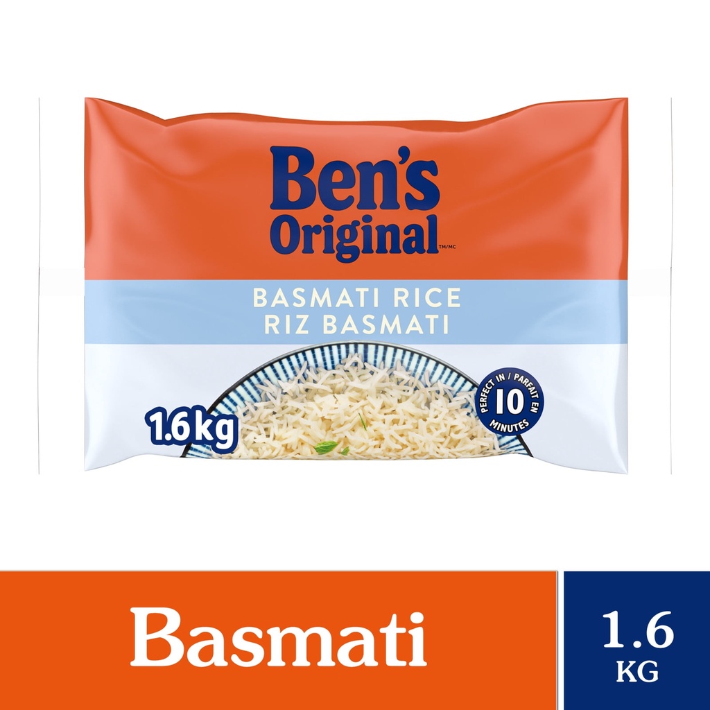 BEN'S ORIGINAL riz basmati, sac de 1,6 kg