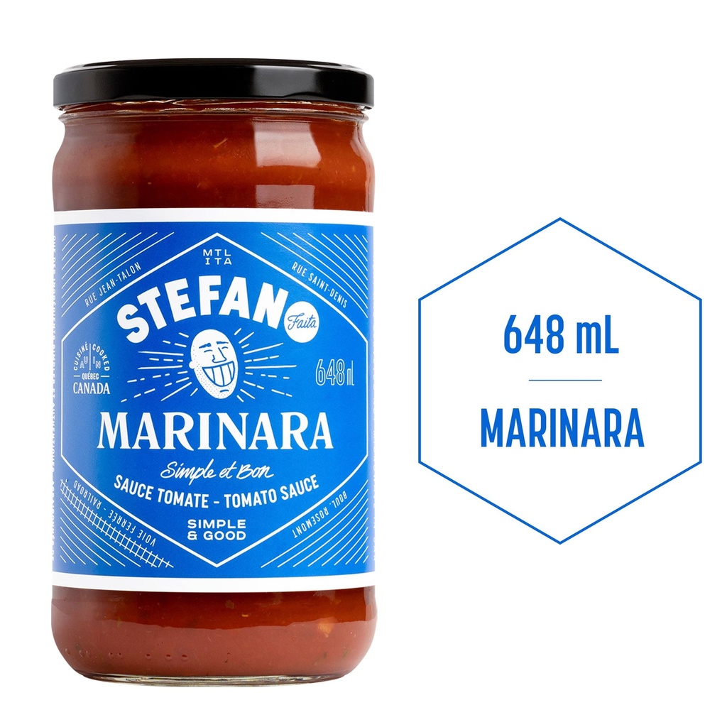 Sauce pour pâtes marinara Stefano Faita, 648 mL
