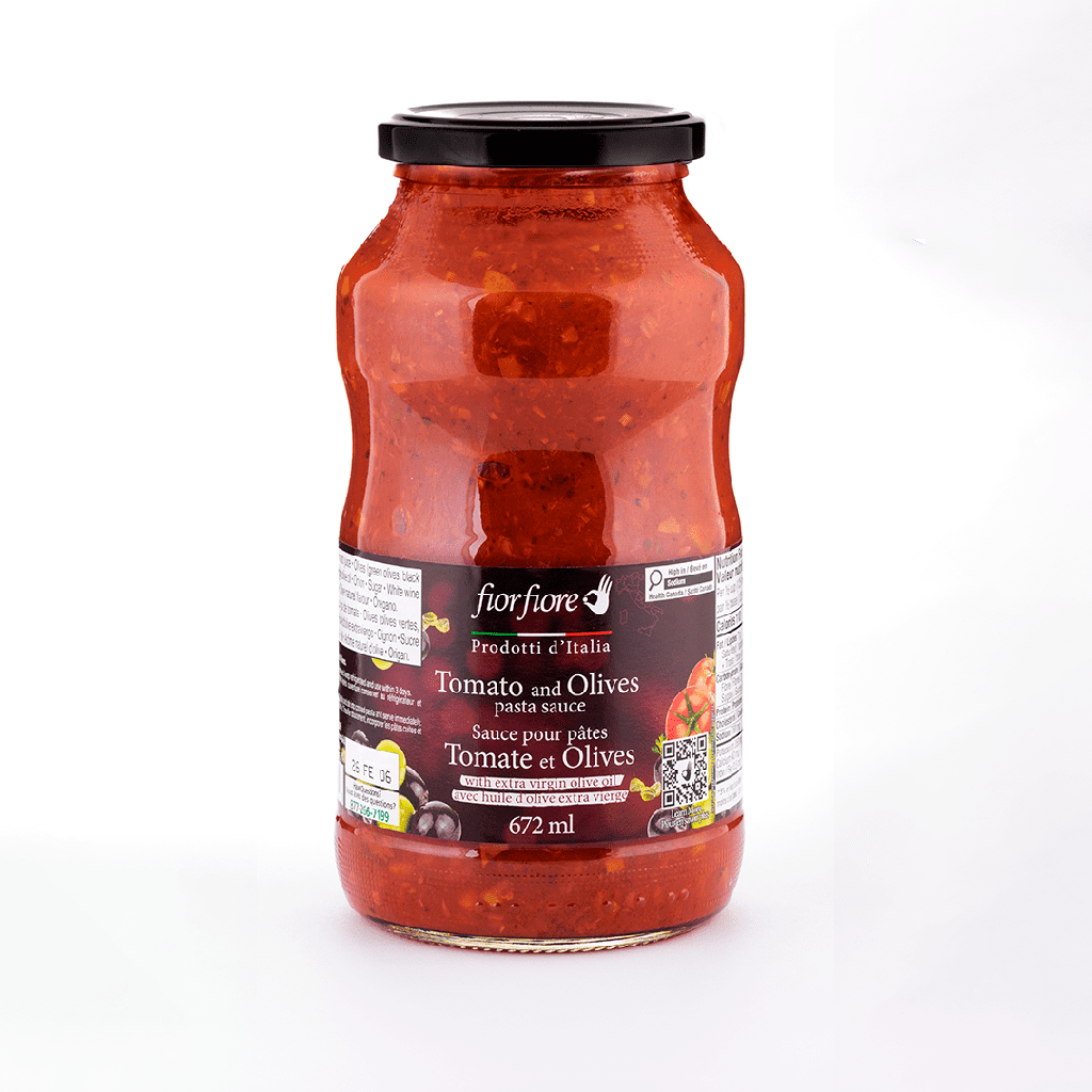 Fiorfiore Sauce pour pâtes aux tomates et olives 673ML