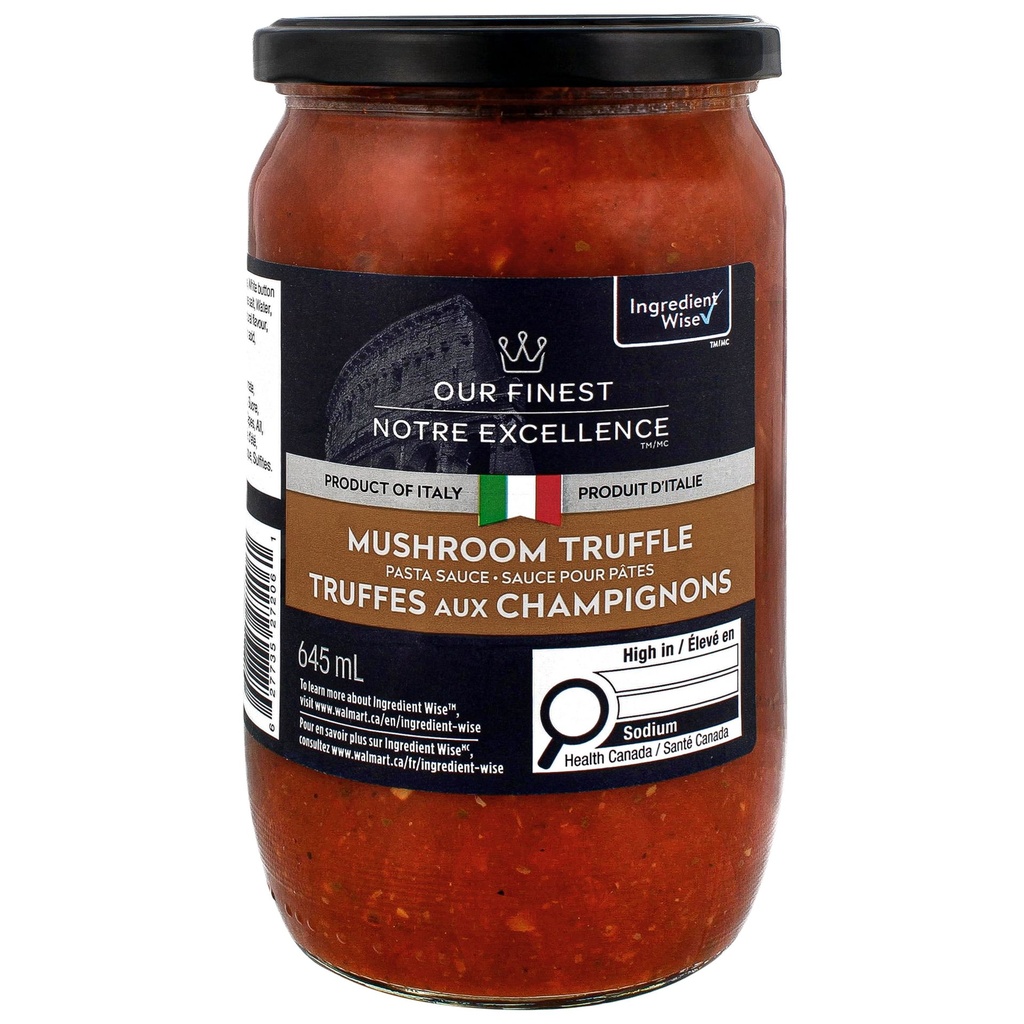 Notre Excellence Our Finest Sauce pour Pâtes Truffes aux Champignons
