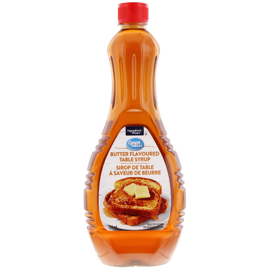 Great Value GV Sirop de TABLE BUTTE