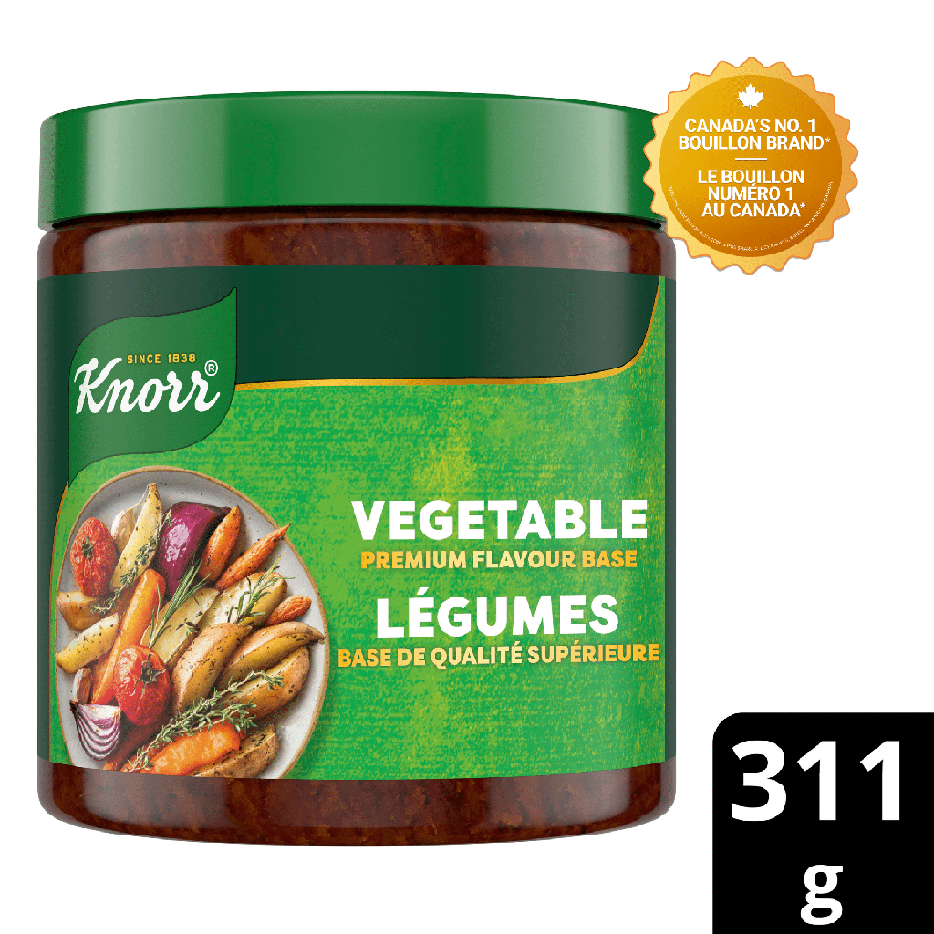 Knorr Bouillon de Légumes Premium en Pâte – 311g | Polyvalent et Facile à Utiliser
