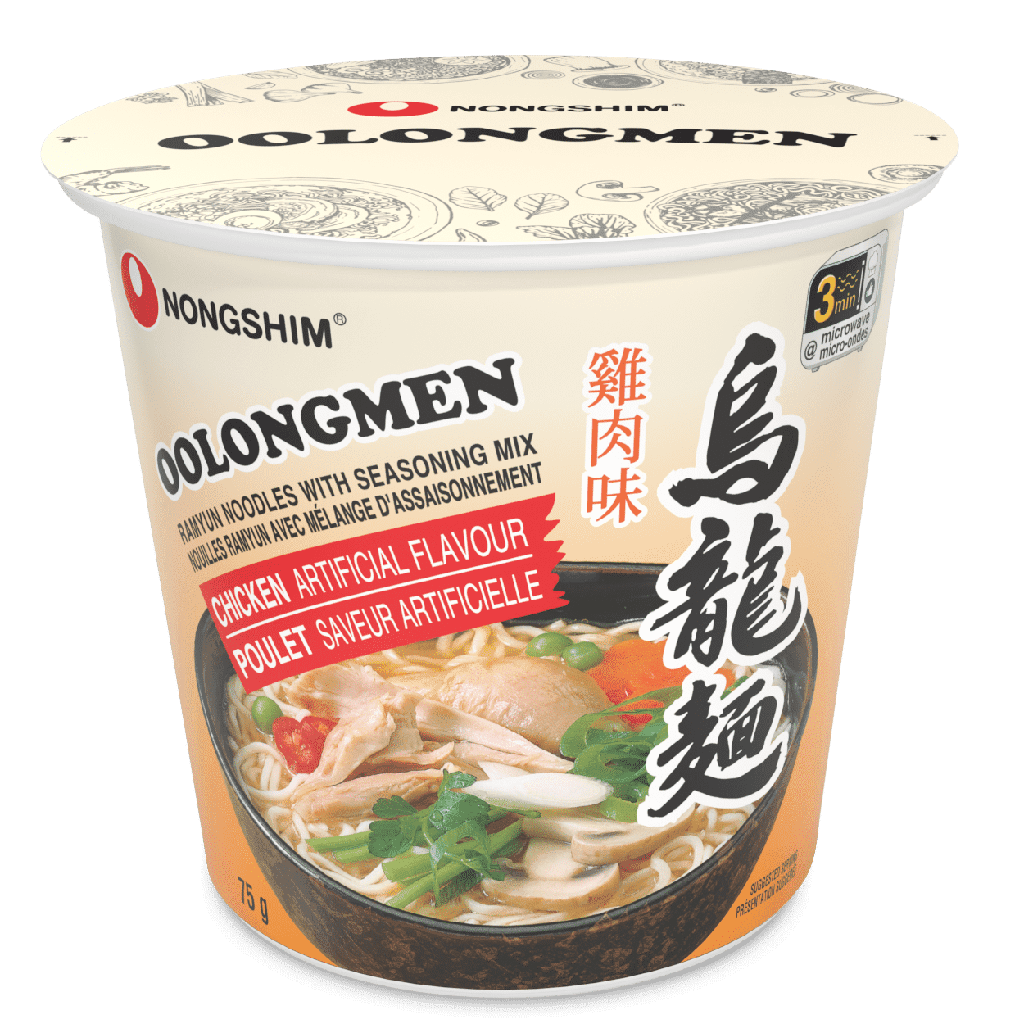 NONGSHIM CANADA INC. Soupe de nouilles Oolongmen au poulet en tasse de Nongshim