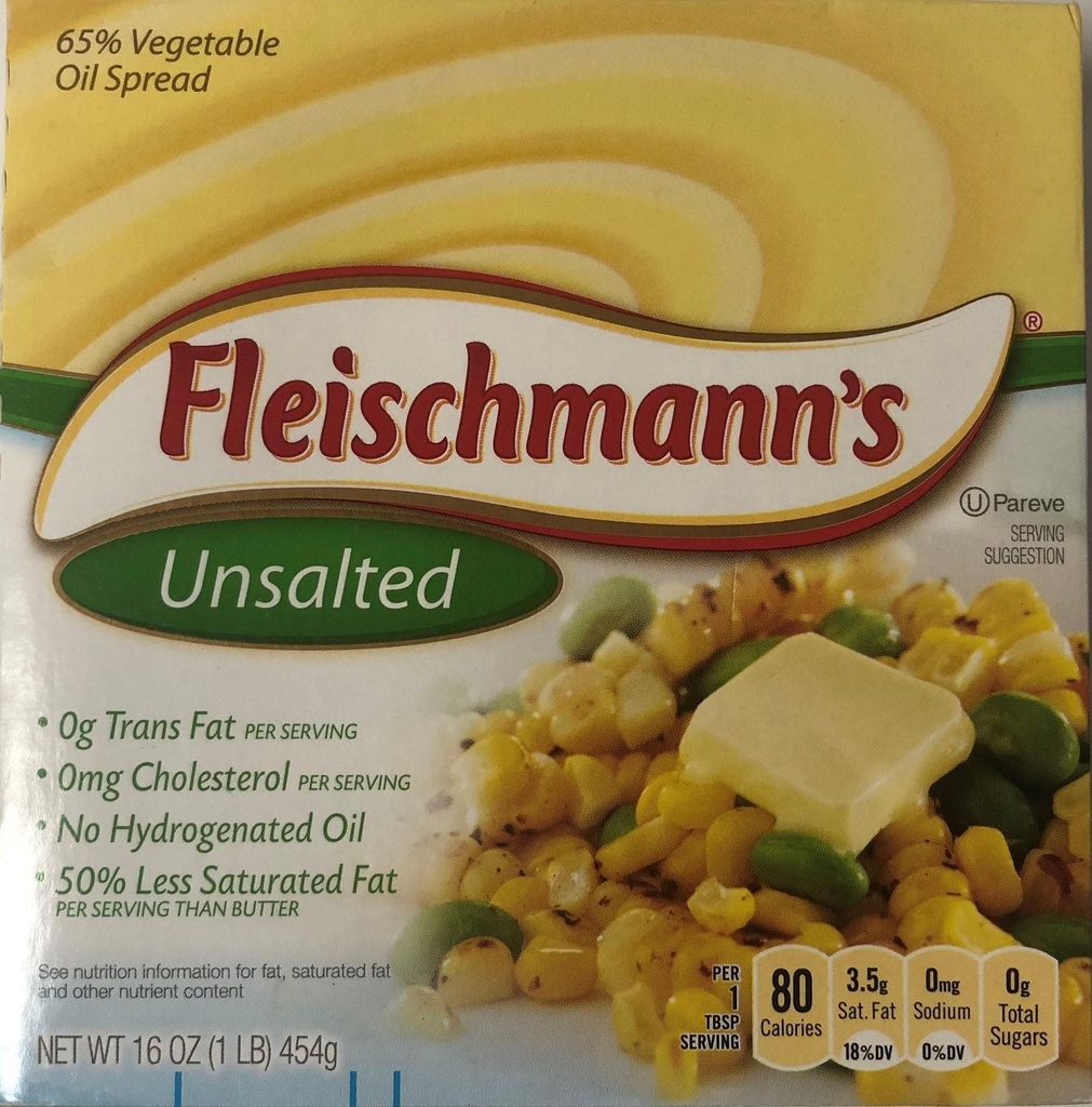 Fleischman's Quartiers de margarine Fleischmann's non salés