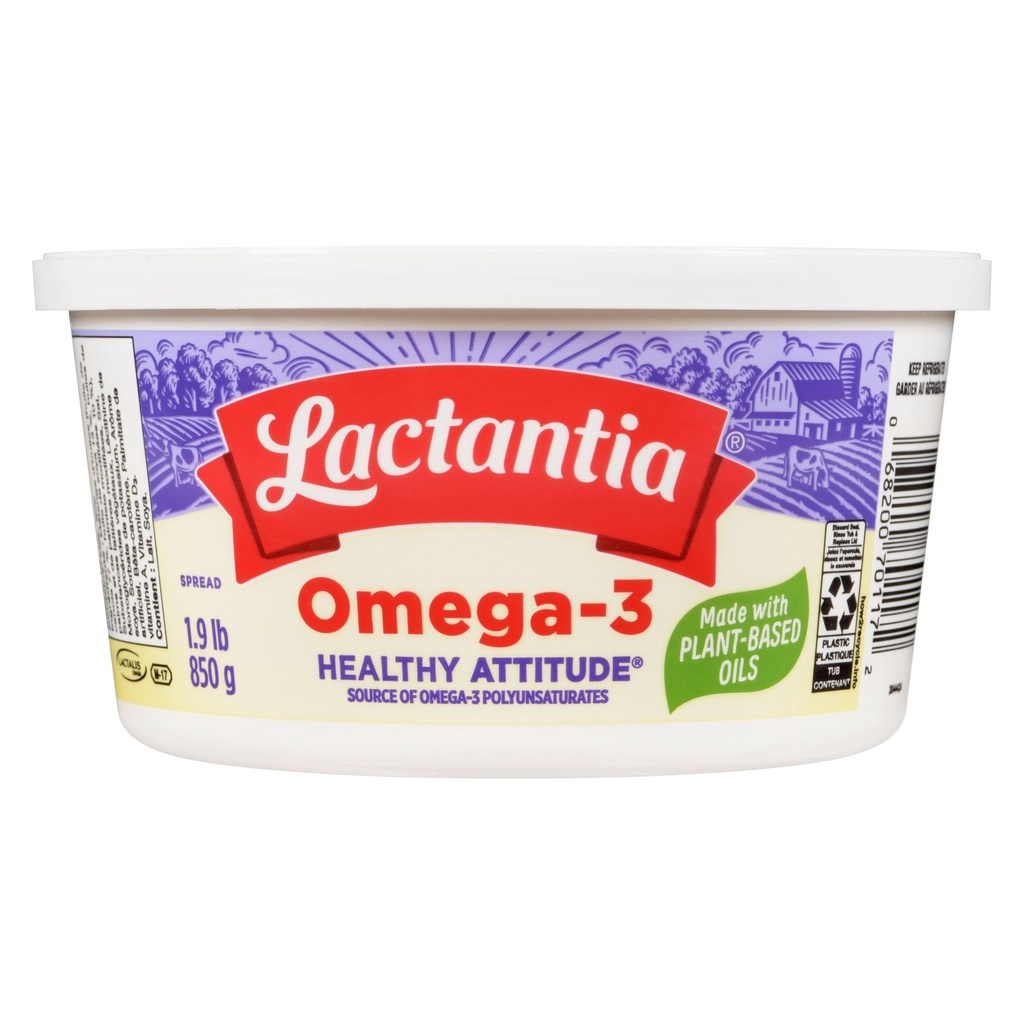 Lactantia Margarine Oméga 3 Attitude Santé, 850g