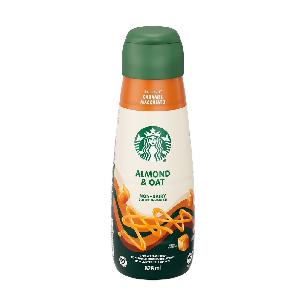 Starbucks Amande et Avoine Rehausseur de Café Non Laitier Caramel Macchiato