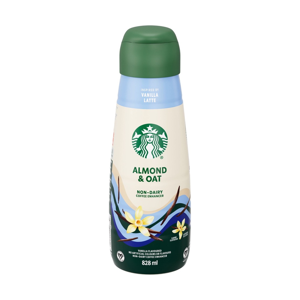 STARBUCKS Rehausseur de café non laitier, vanille, mélange d’amandes et d’avoine, végétalien