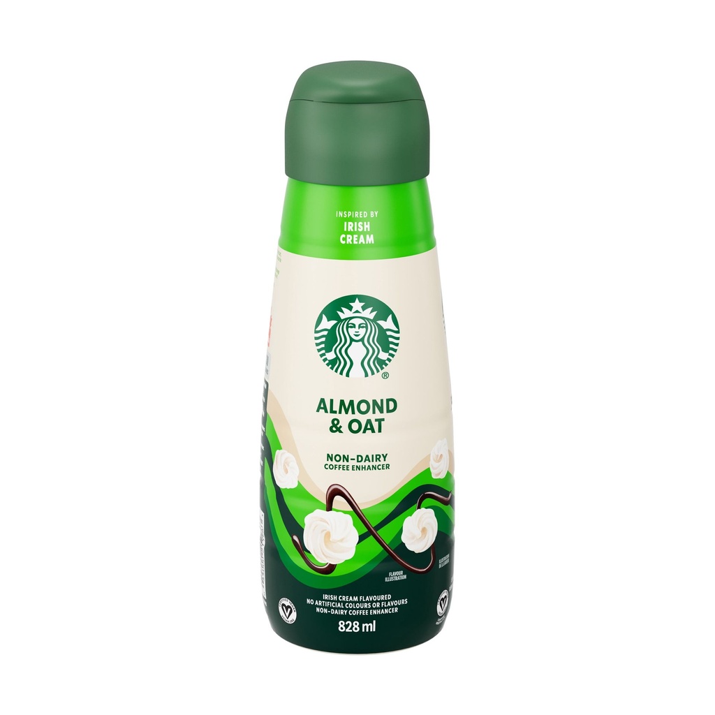 Starbucks Rehausseur de Café Sans Produits Laitiers à Saveur de Crème Irlandaise, Mélange d'Amande & d'Avoine, Végane
