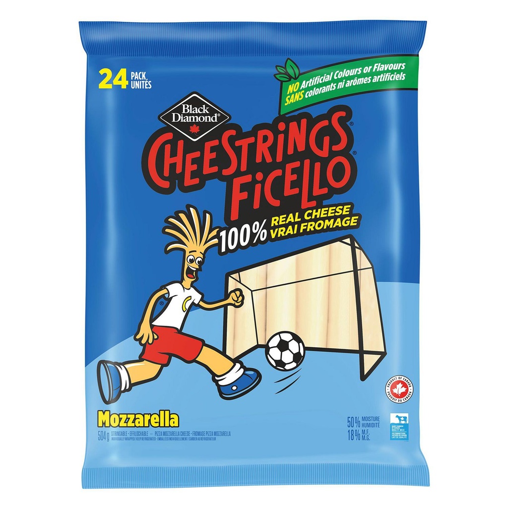 Black Diamond Fromage Ficello, Mozzarella , 24 unités, 504g