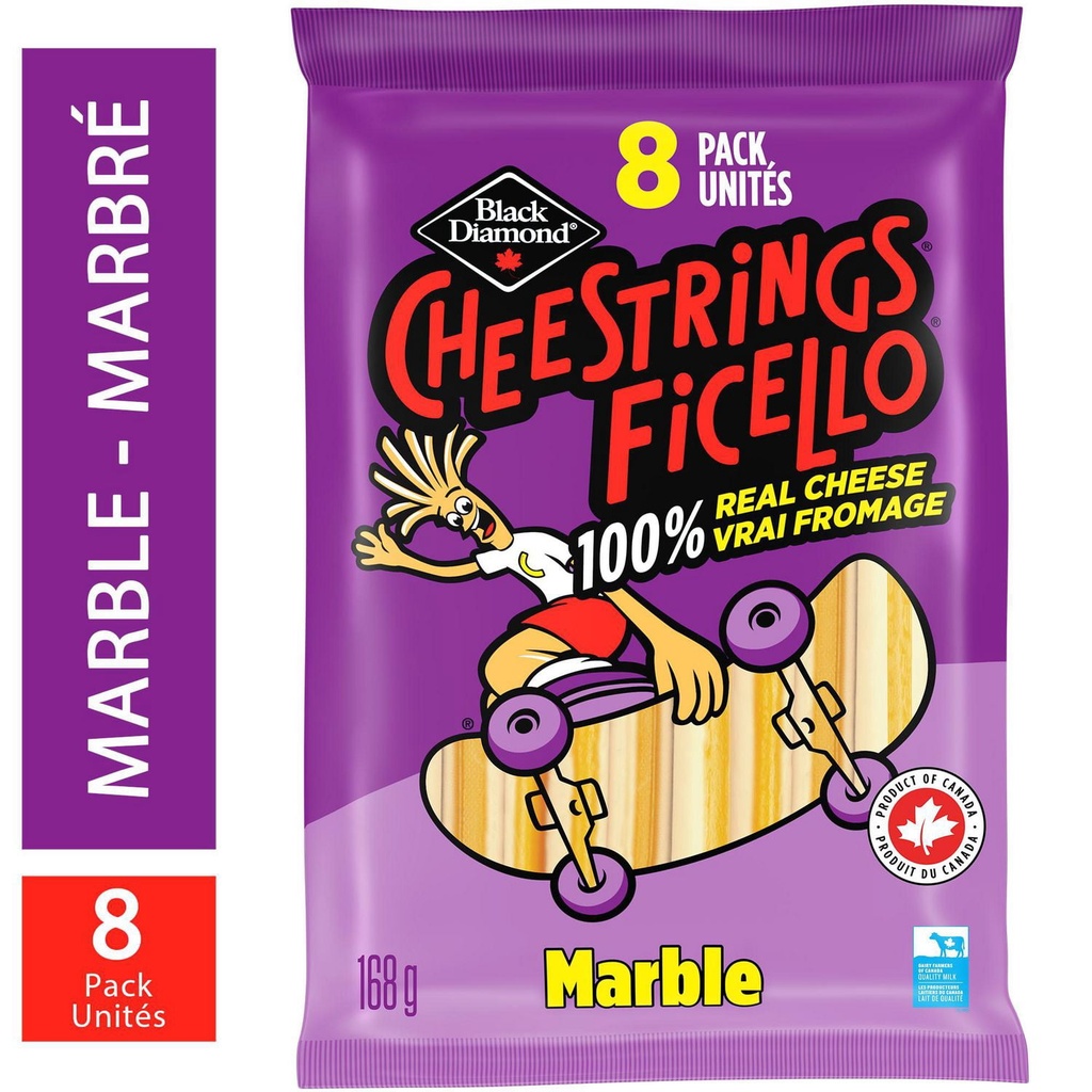 Black Diamond Fromage Ficello Marbré, 8 unités