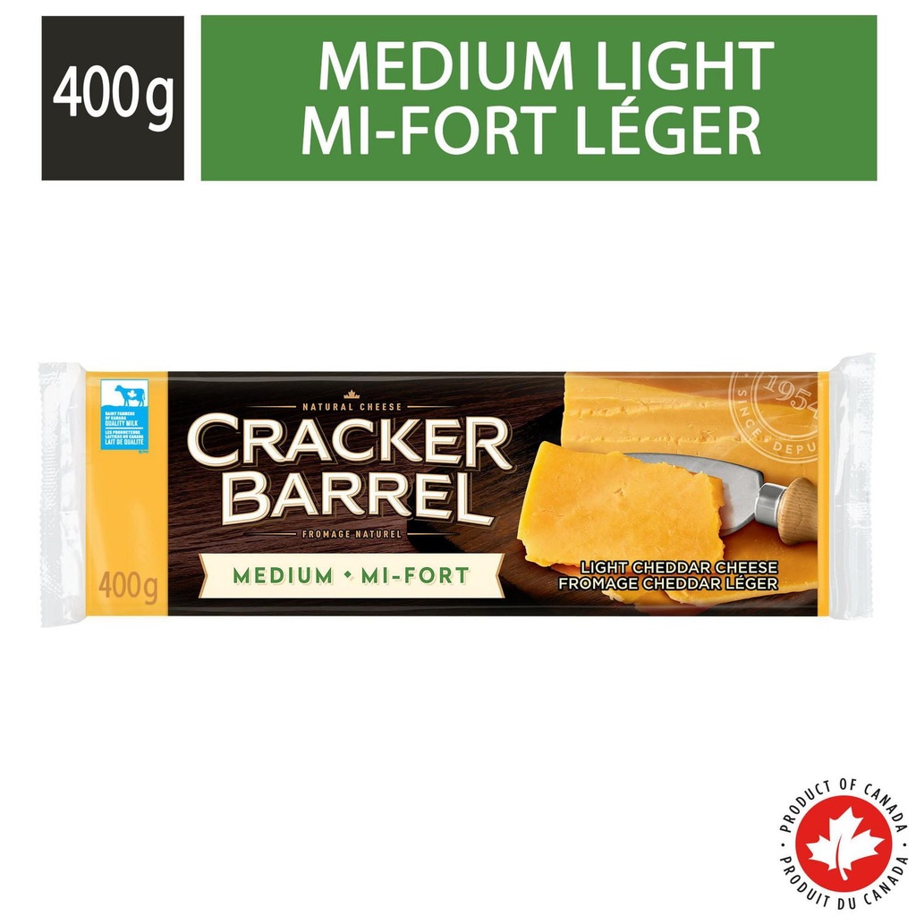 Cracker Barrel Cheese Cracker Barrel Fromage Cheddar Moyen Coloré Allégé
