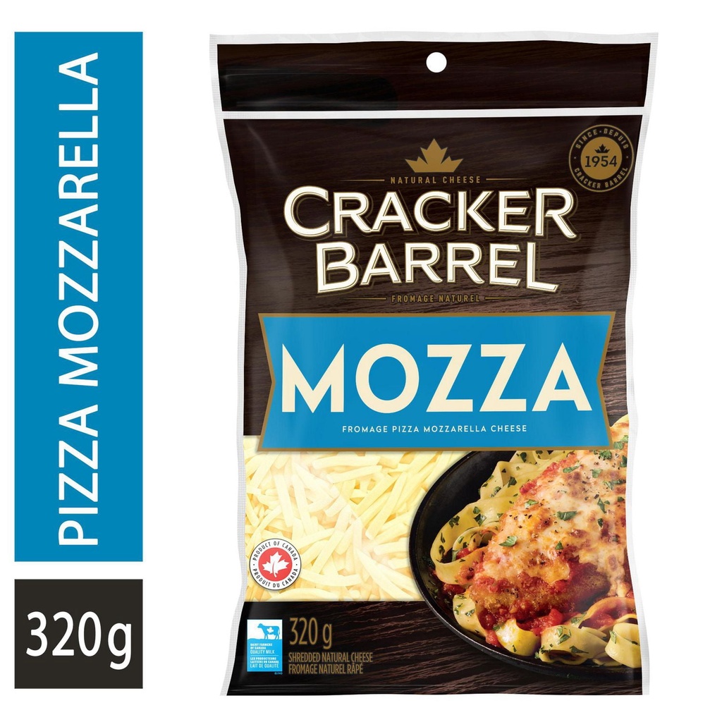 Cracker Barrel Cheese Cracker Barrel Fromage râpé Mozzarella, 320g