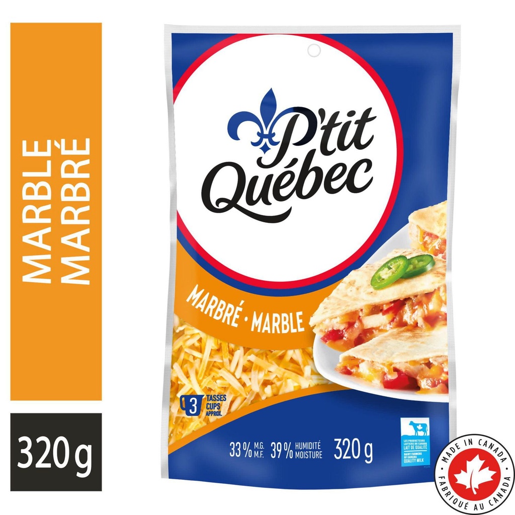 P'Tit Quebec P'Tit Québec Fromage râpé Cheddar Marbré