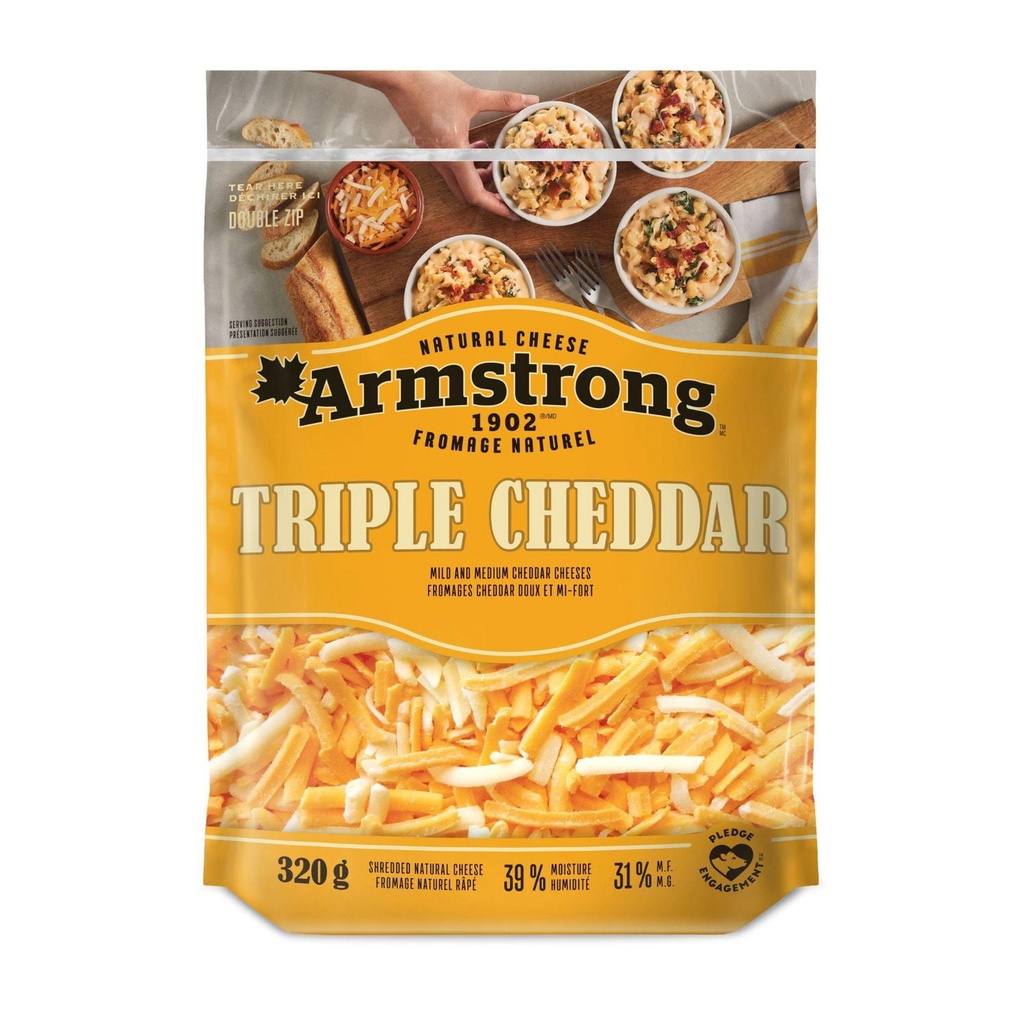 Armstrong Fromage Triple Cheddar râpé