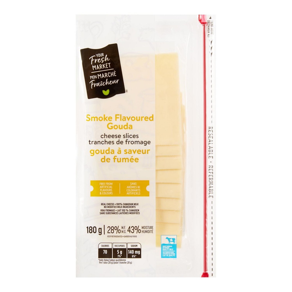 Fromage gouda Mon marché fraîcheur à saveur fumée