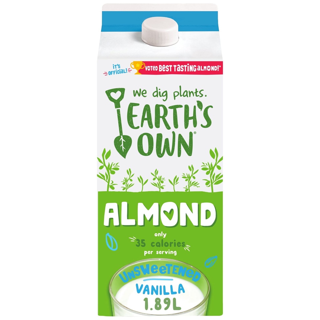 Earth's Own Boisson à l’amande Vanille non sucrée, 1.89 L