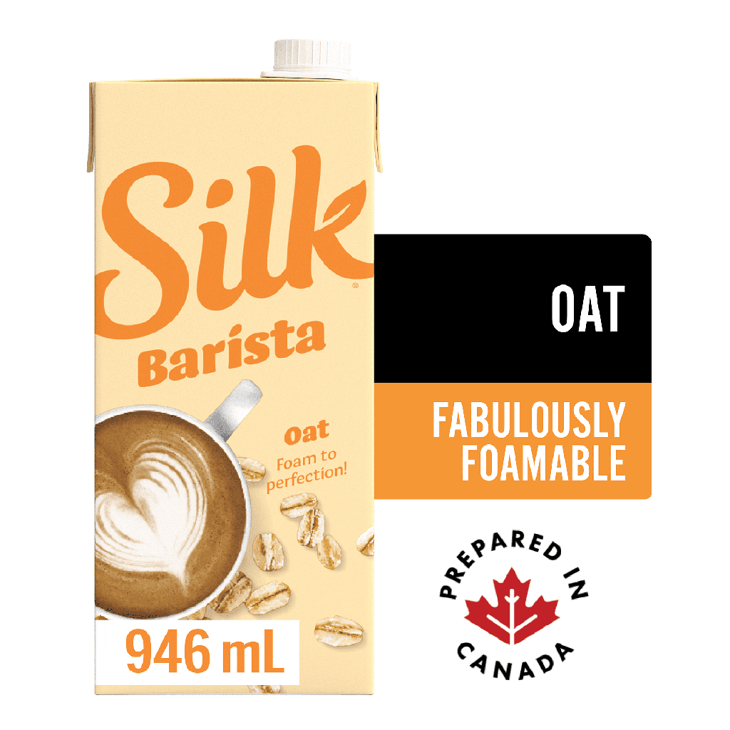 Silk Barista à l'Avoine, Saveur Originale, Lait d'Origine Végétale Sans Produits Laitiers, Stable à la Température Ambiante