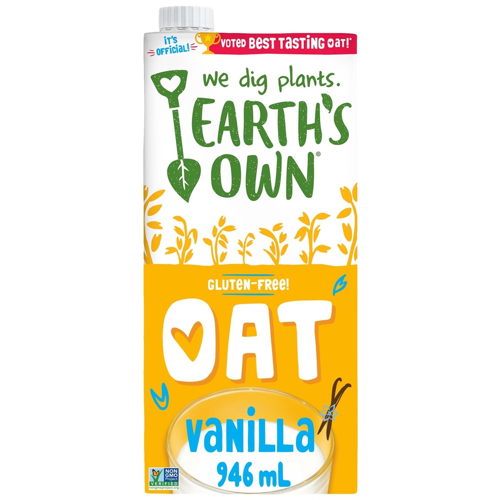 Earth's Own Sans gluten, Boisson à l’avoine Vanille, 946 mL