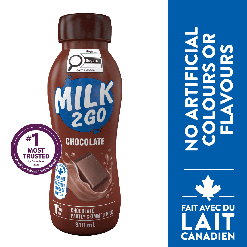 Lait's Go Milk2Go Lait au Chocolat Partiellement Écrémé 1 %