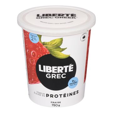 Yogourt aux fraises 2 %