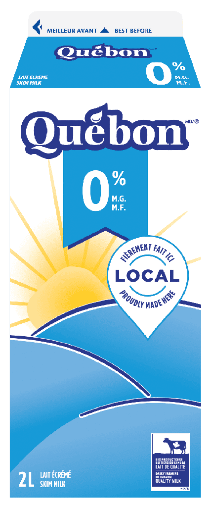Quebon Québon Lait Écrémé 0 %