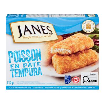Janes Poisson en pâte tempura surgelé