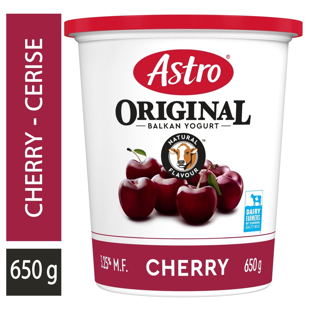 Astro Yogourt Cerise Original de type Balkan 3,25&nbsp;%