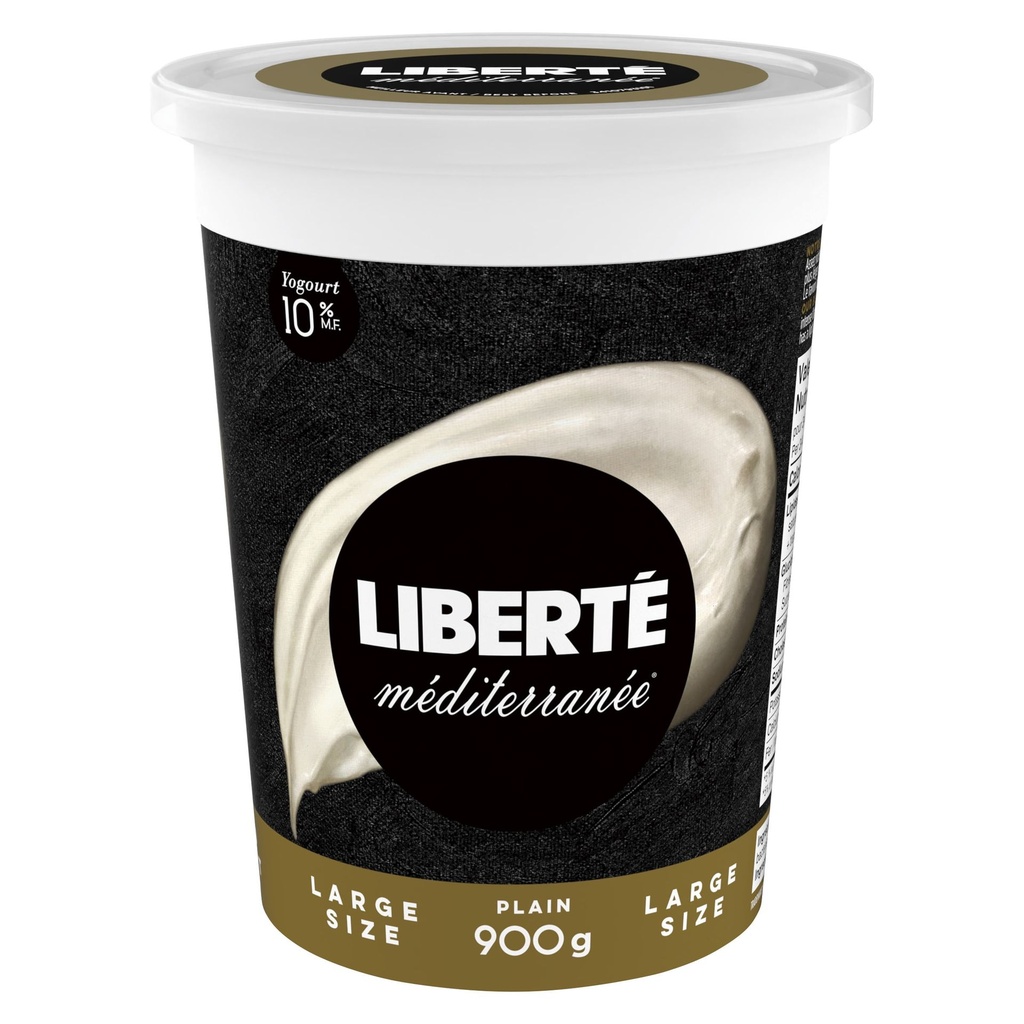Yogourt Liberté Méditerranée 10%, nature, 900g