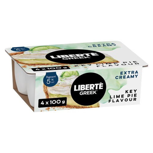 Liberté Liberte Yogourt Grec 5%, Lime Key, 4x100g