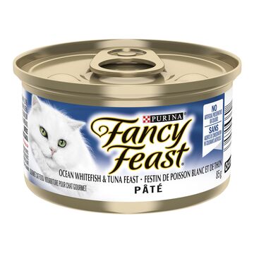 Fancy Feast Pâté pour chats au poisson blanc et au thon