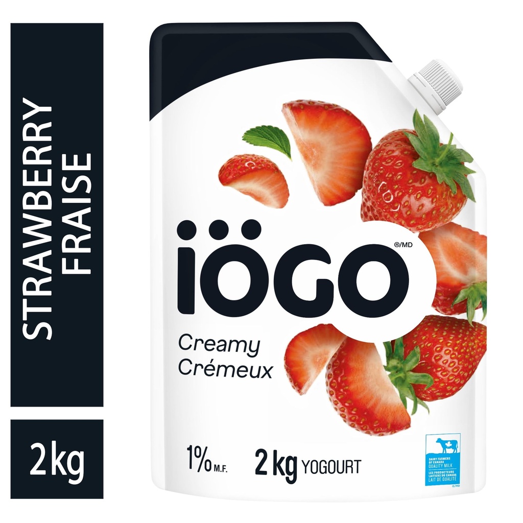 iÖGO iOGO Yogourt à la Fraise en Sachet 1 %