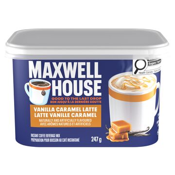 Maxwell House Mélange de café instantané latte caramel vanille