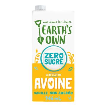 Earth's Own Boisson à l'avoine à la vanille sans sucre et sans gluten