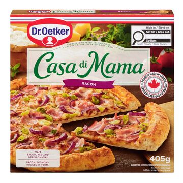 Dr. Oetker Pizza à croûte mince au bacon surgelée