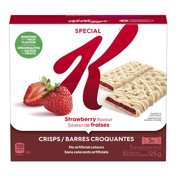 Kellogg's Barres croquantes aux fruits à saveur de fraises