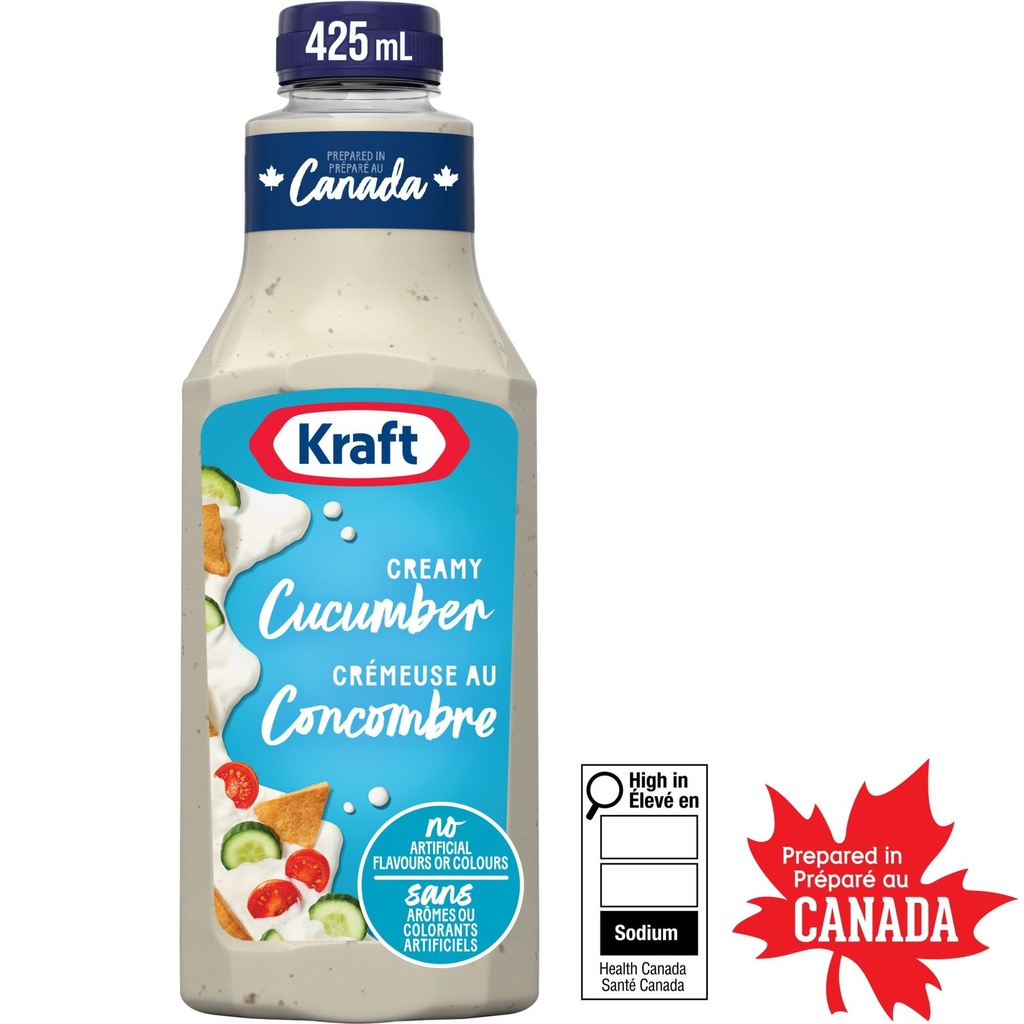 Kraft Vinaigrette Crémeuse Au Concombre, Bouteille