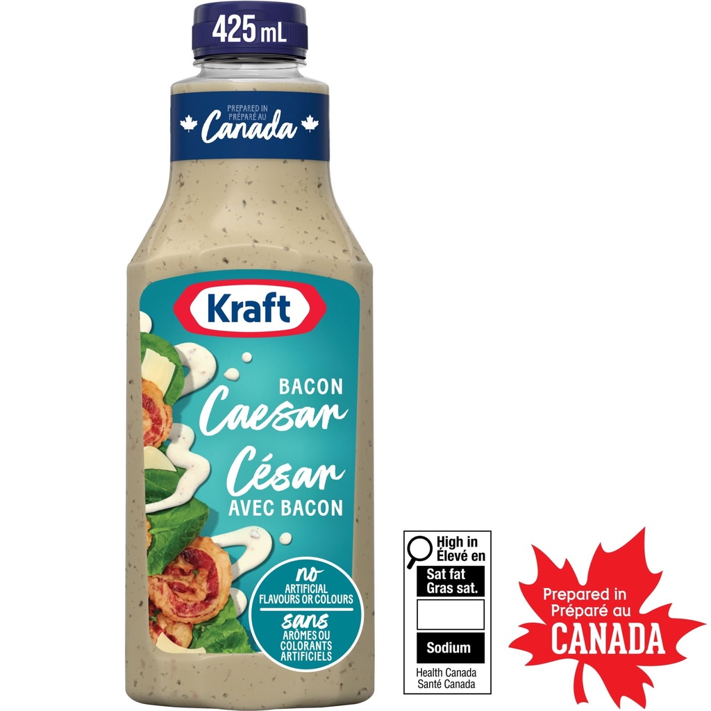 Kraft Vinaigrette César Avec Bacon, Bouteille