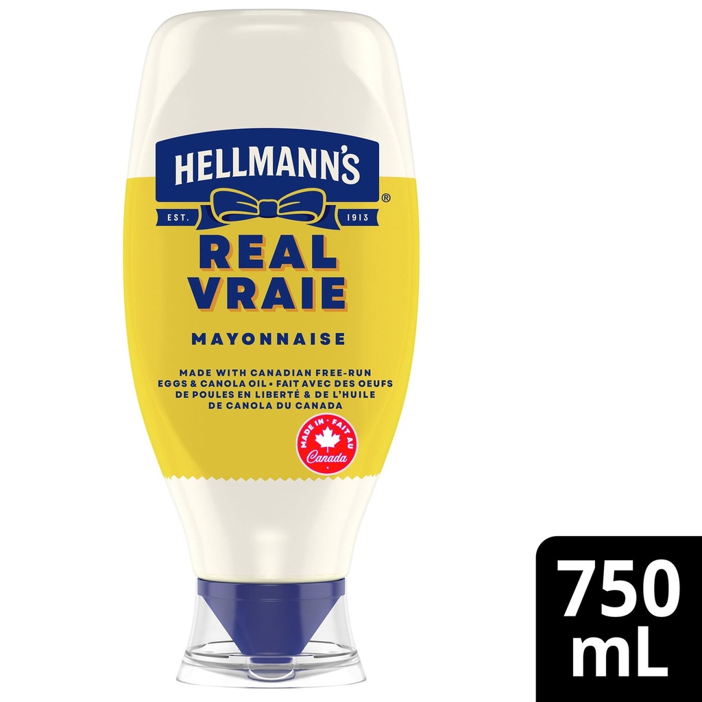Hellmann's Mayonnaise en Bouteille à Presser, 750ml