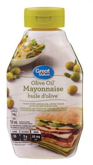 Great Value Mayonnaise à l'Huile d'Olive