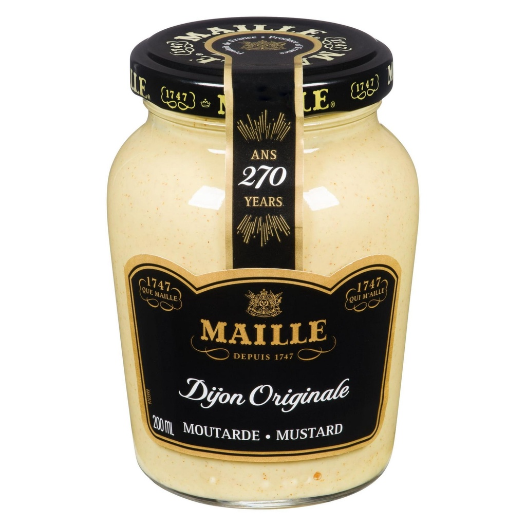 Maille Moutarde de Dijon Originale, Recette Française Authentique, 200 mL