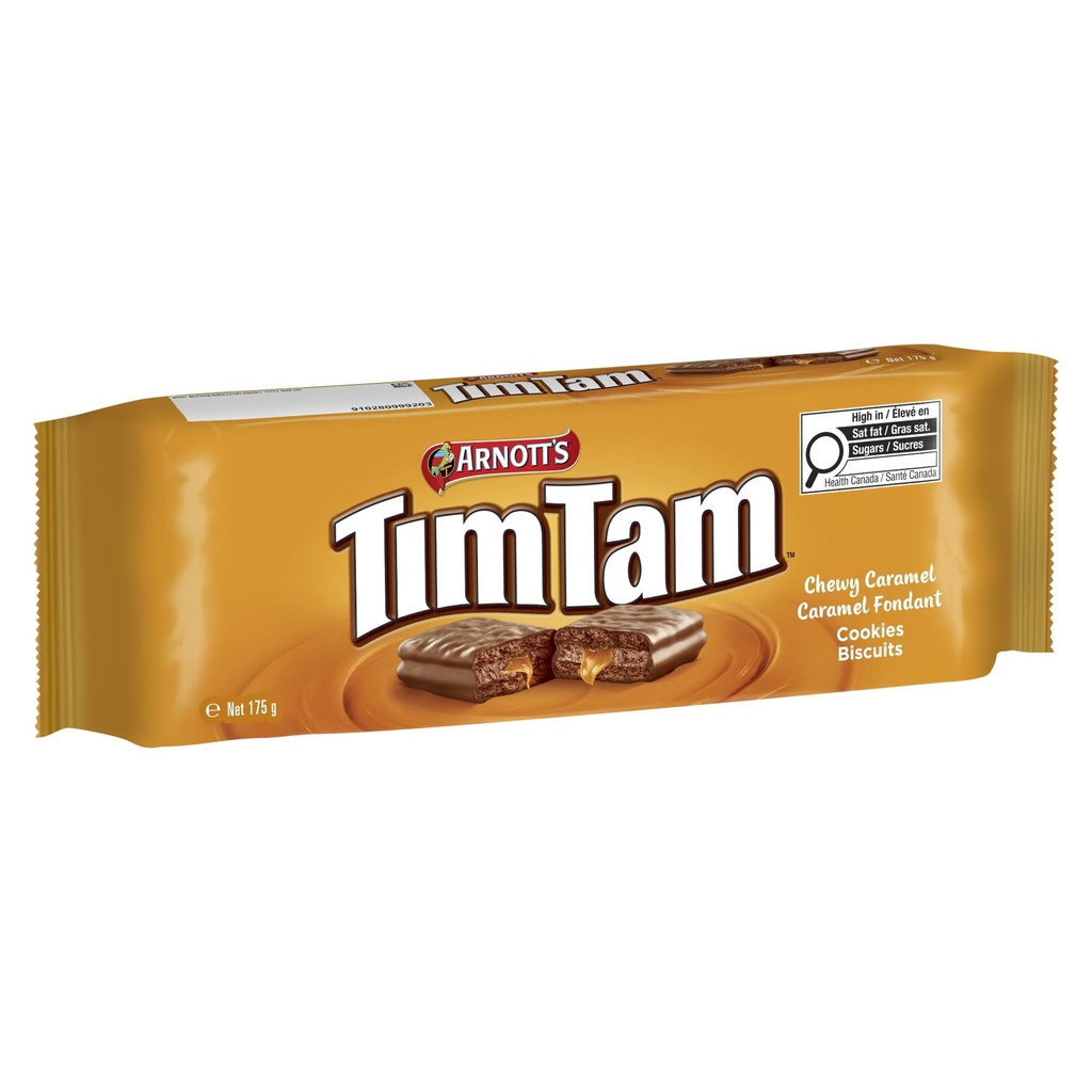 Arnotts Tim Tam's Biscuits Tim Tam au Caramel moelleux d’Arnott’s 175 g Prêt à manger