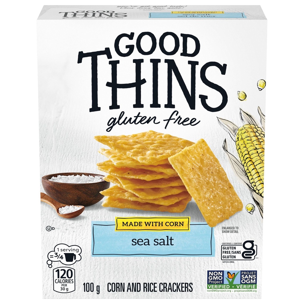 Craquelins GOOD THINS Maïs, sel de mer