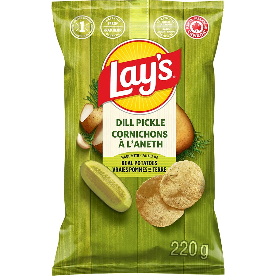 Lay's croustilles assaisonnées Cornichons à l'aneth