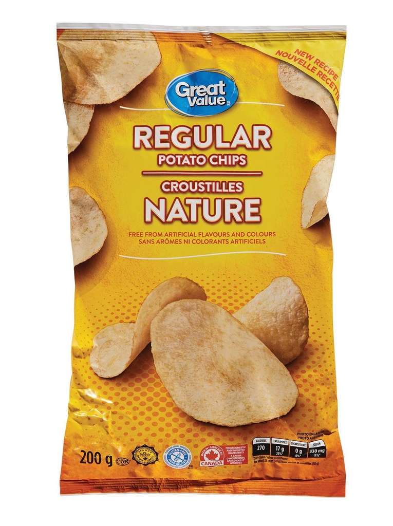 Croustilles nature Great Value