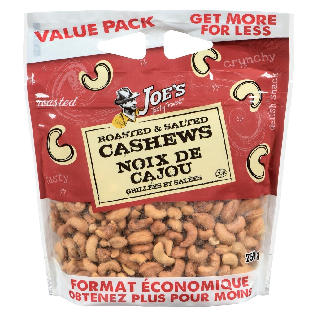 Joe's Tasty Travels Noix de cajou rôties au sel